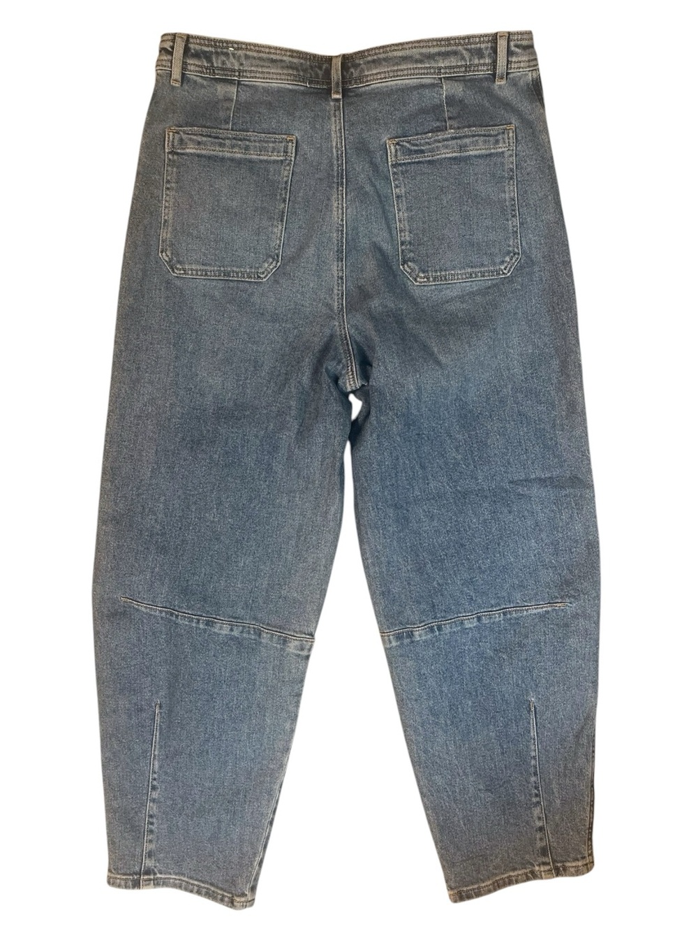 Loft Barrel Leg Jeans Womens 10/30 Medium Wash Casual Horseshoe  Hi Rise 2025 - Picture 2 of 11